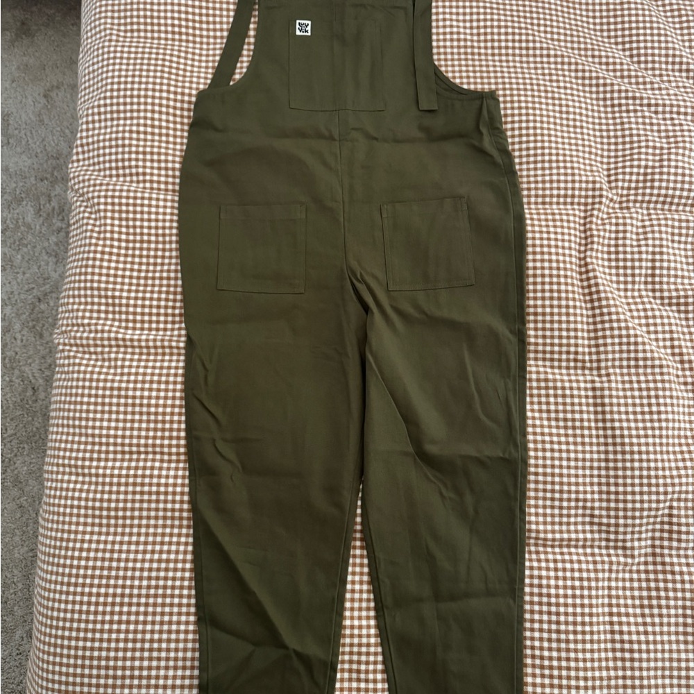 Lucy & Yak Olive Green Dungarees